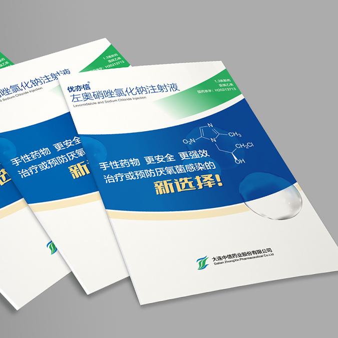 大連創(chuàng)意共和設計公司為大連中信藥業(yè)設計的產(chǎn)品宣傳物料